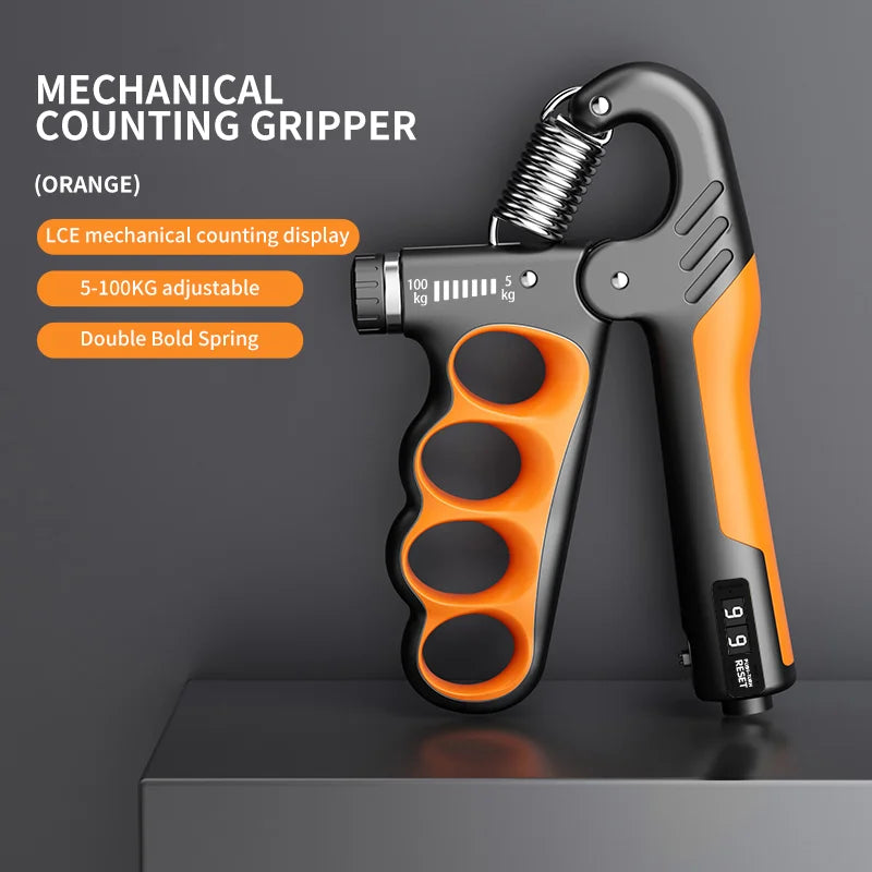 Adjustable Grip Strengthener for Enhanced Hand Fitness - 5-100KG Resistance for All Levels
