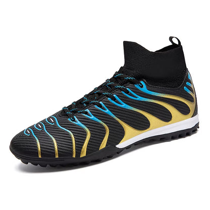 Football Boots Men'S Professional Soccer Shoes High-Top Field Cleats Football Teenager'S Anti-Slip Crampon Football Sneaker 2025