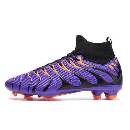 Football Boots Men'S Professional Soccer Shoes High-Top Field Cleats Football Teenager'S Anti-Slip Crampon Football Sneaker 2025