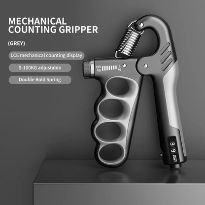 Adjustable Grip Strengthener for Enhanced Hand Fitness - 5-100KG Resistance for All Levels