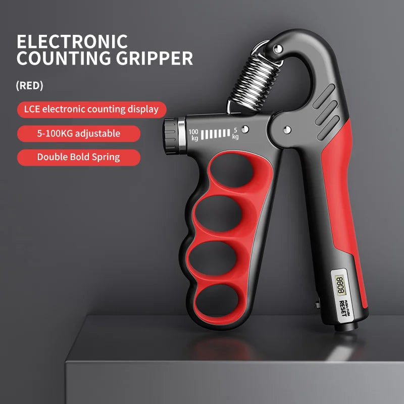 Adjustable Grip Strengthener for Enhanced Hand Fitness - 5-100KG Resistance for All Levels