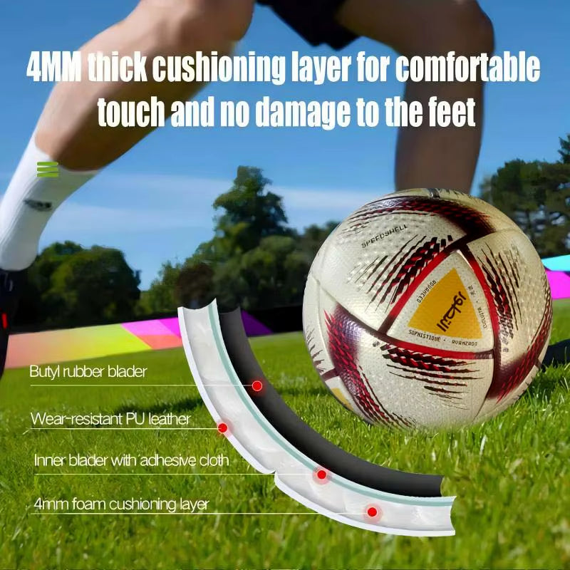 High Quality Soccer Balls Official Size 5 Pu Material Seamless Goal Team Outdoor Match Game Football Training Ballon De Foot