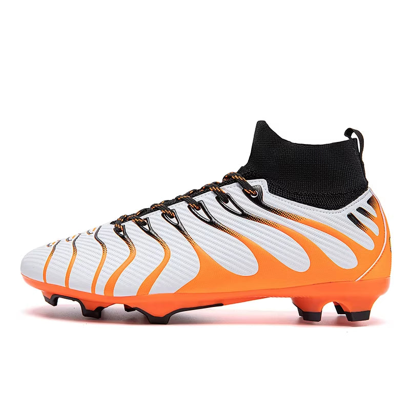 Football Boots Men'S Professional Soccer Shoes High-Top Field Cleats Football Teenager'S Anti-Slip Crampon Football Sneaker 2025