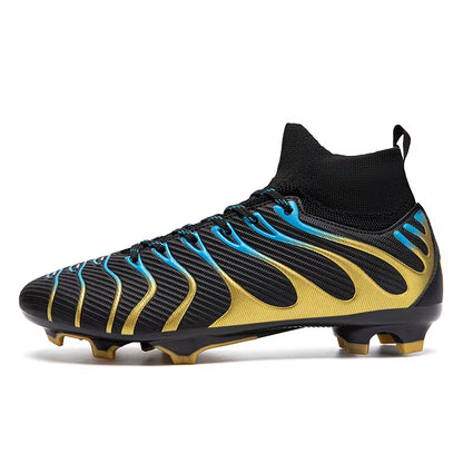 Football Boots Men'S Professional Soccer Shoes High-Top Field Cleats Football Teenager'S Anti-Slip Crampon Football Sneaker 2025